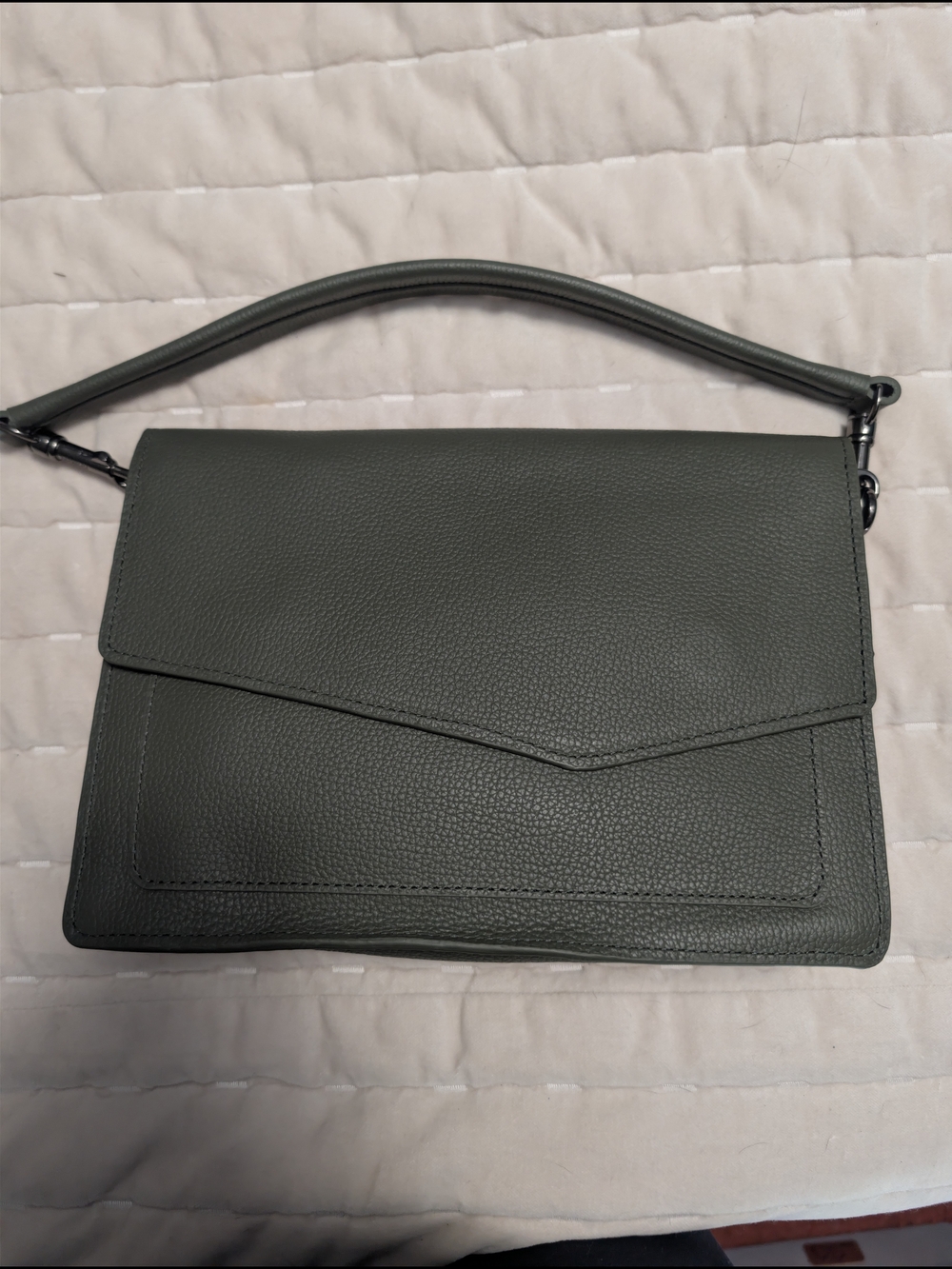 Botkier Cobble Hill Flap Hobo Bag - Olive Green